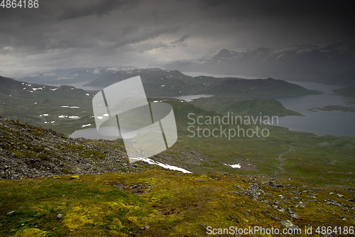 Image of Mountain nature landscape in Morway summer