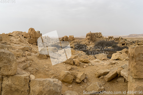 Image of Shivta archaeology ruins in israel