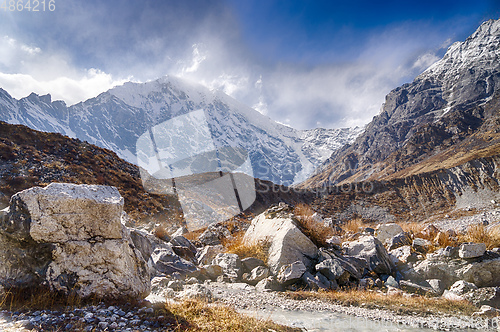 Image of Scenic view of Himalaya mountain in Nepal