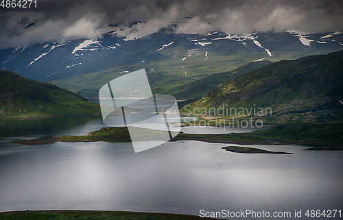 Image of Mountain nature landscape in Morway summer