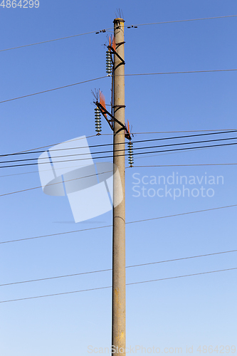 Image of Electrical concrete pole