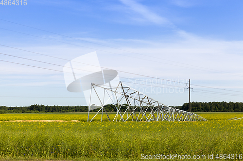 Image of installation electric pole