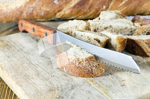 Image of bread on a kitchen board