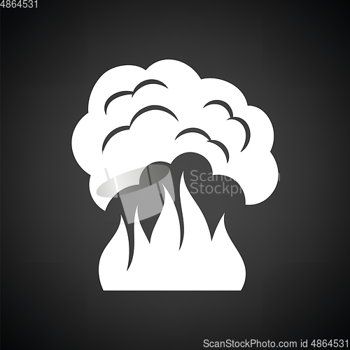 Image of Fire and smoke icon