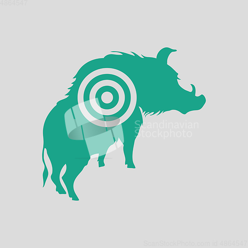 Image of Boar silhouette with target icon