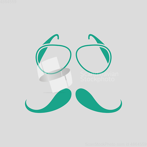 Image of Glasses and mustache icon