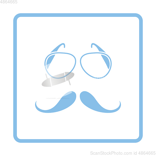 Image of Glasses and mustache icon