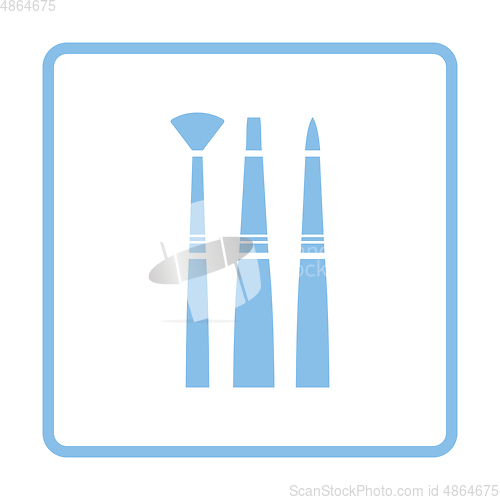 Image of Paint brushes set icon