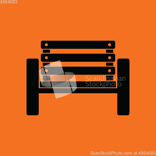 Image of Tennis player bench icon