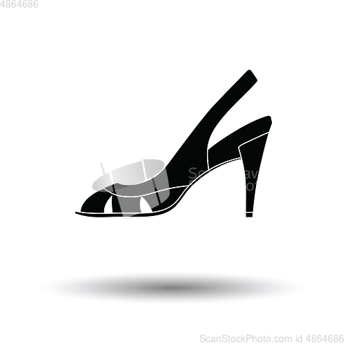 Image of Woman heeled sandal icon