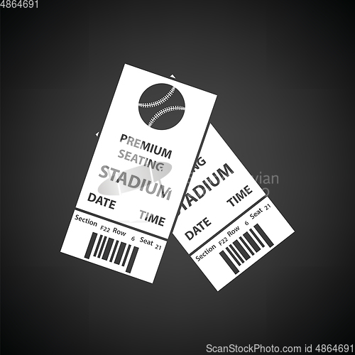 Image of Baseball tickets icon