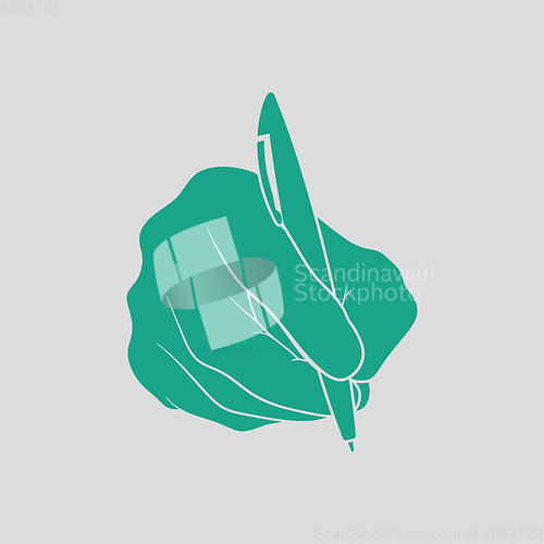 Image of Hand with pen icon
