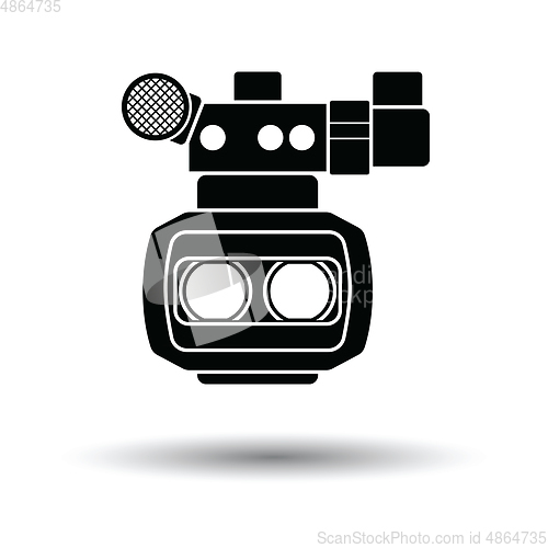 Image of 3d movie camera icon