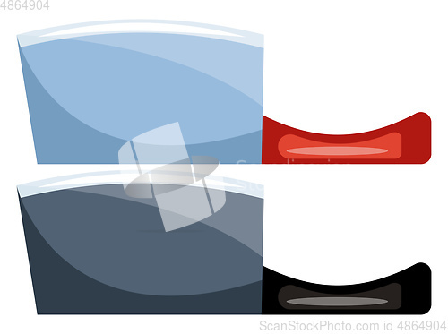 Image of Knifes vector color illustration.