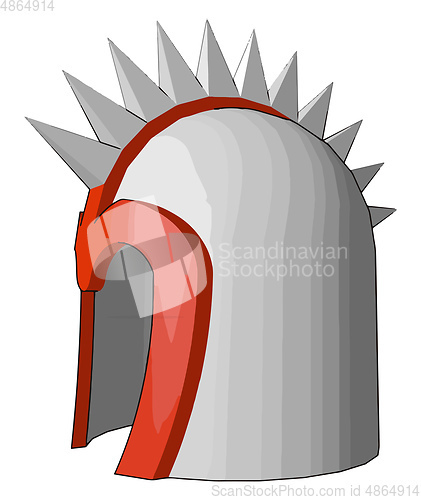 Image of The helmet armor object vector or color illustration