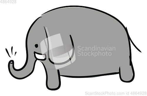 Image of Elephant picture vector or color illustration