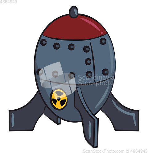 Image of A hazards missile vector or color illustration