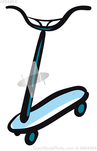 Image of Scooter illustration vector on white background 