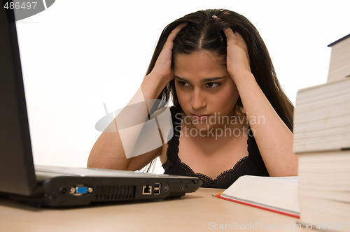 Image of Student tired of studying