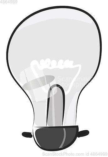Image of light blub vector or color illustration