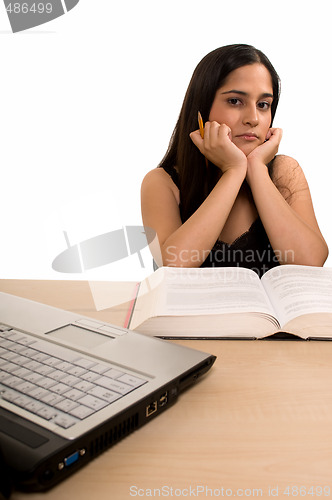 Image of Student studying at home