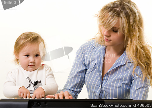 Image of Learning to play keyboard