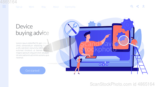 Image of Technical review concept landing page