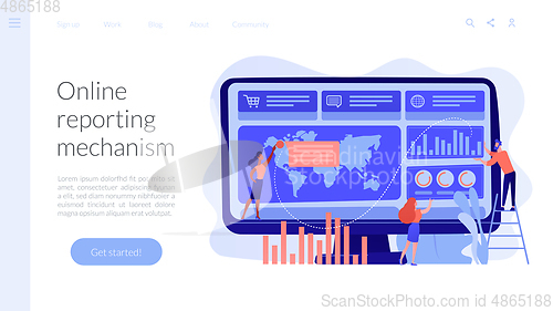 Image of Dashboard service concept landing page.