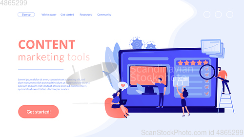 Image of Product review concept landing page