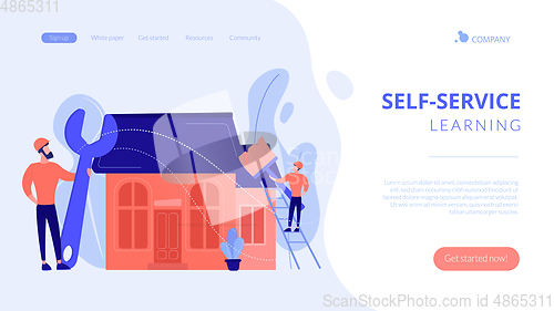 Image of DIY repair concept landing page.