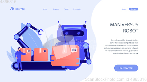 Image of Labor substitution concept landing page.