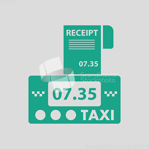 Image of Taxi meter with receipt icon