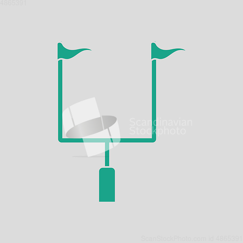 Image of American football goal post icon