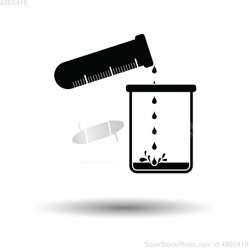 Image of Icon of chemistry beaker pour liquid in flask