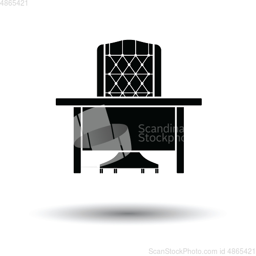 Image of Table and armchair icon