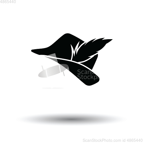 Image of Hunter hat with feather  icon