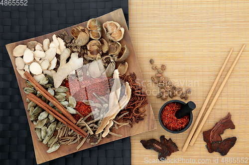 Image of Chinese Herbs used in Disease Prevention and Treatment