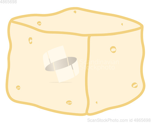 Image of A bean card or tofu vector or color illustration