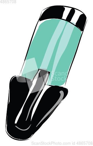 Image of Big blue marker pen illustration vector on white background 