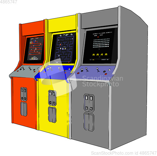 Image of Videogame vector or color illustration