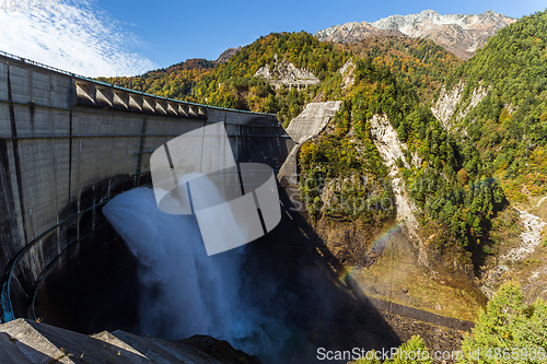 Image of Rainbow and Kurobe Dam