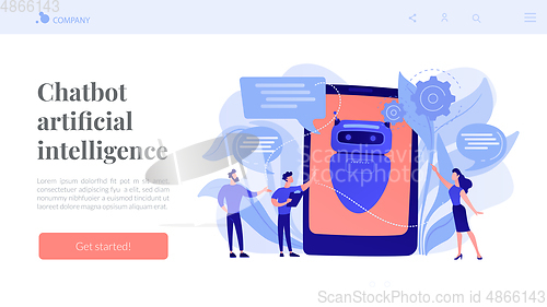 Image of Chatbot AIconcept landing page.