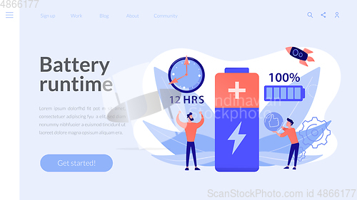 Image of Battery runtime concept landing page.