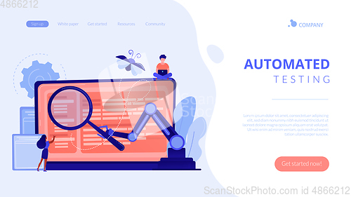 Image of Automated testing concept landing page.