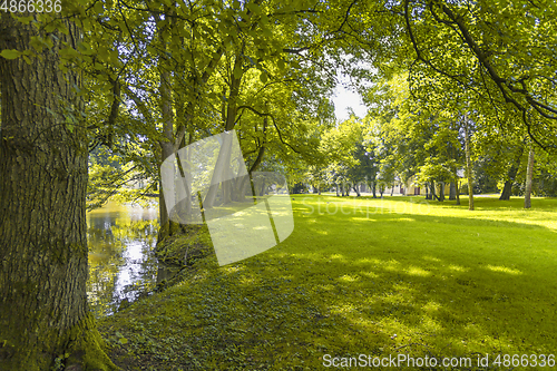 Image of idyllic park scenery