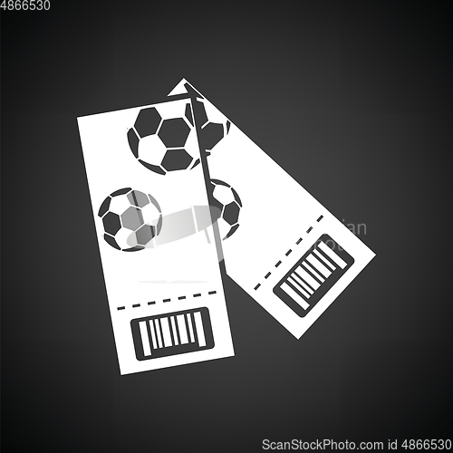 Image of Two football tickets icon