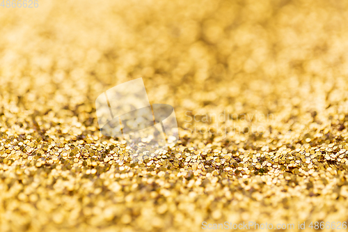 Image of golden glitters background