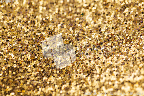 Image of golden glitters background