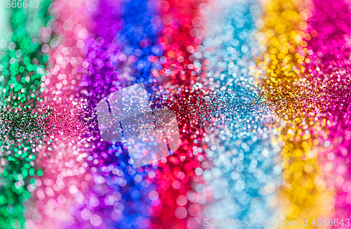 Image of multicolored glitters or sequins background