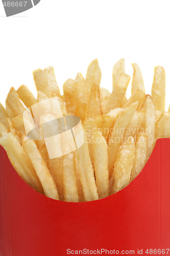 Image of french fries isolated on white